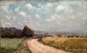 Bochtige weg of, Uitzicht op de Seine, 1875